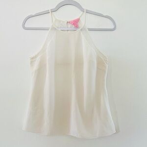 ❤️ LILLY PULITZER 100% Silk Sleeveless Tank Top L15